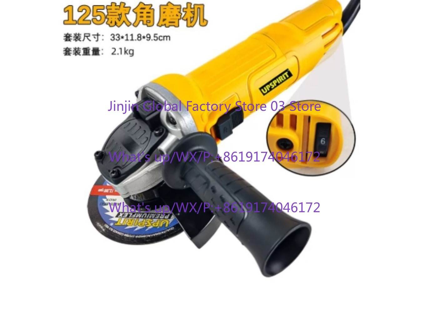 Elektrische haakse slijper 125 - Power Tools Woodworking recensie en prijs