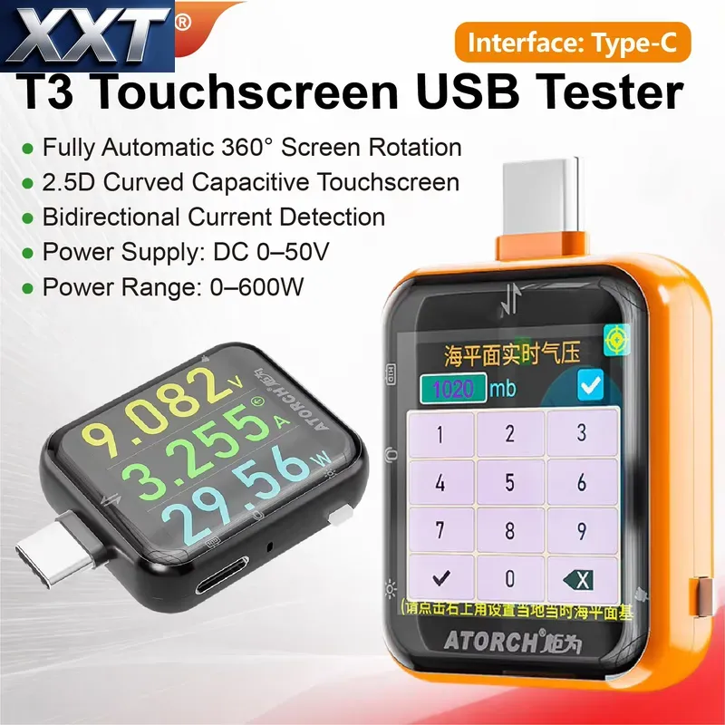XXT T3 USB-C Powermeter Tester - Power Tools Voltage recensie en prijs